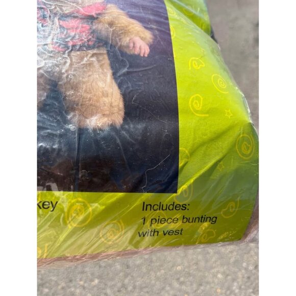 Booville Monkey Halloween Costume 0-9 months Warm One-Piece Bunting Suit - Picture 3 of 5